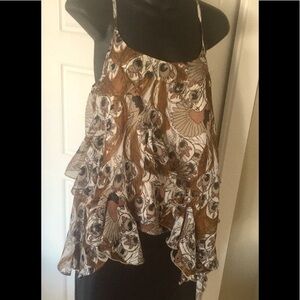 💰 Vero Moda peacock flutter tank